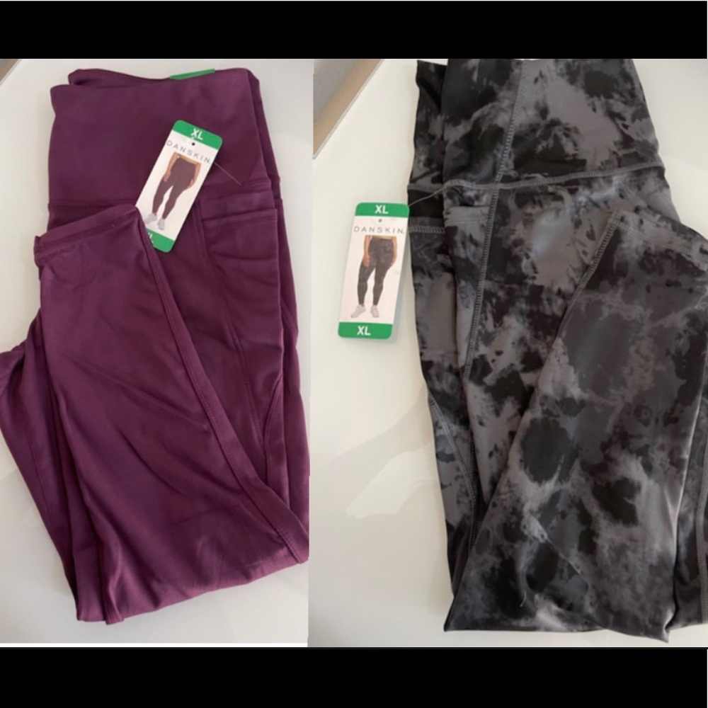 Danskin Ladies' High Rise Tight with Pockets(XL) bundle